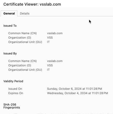 Web cert harbor